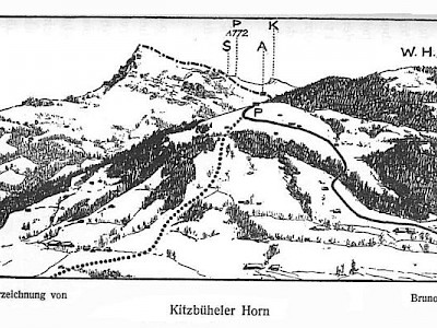 Mit dem Schi auf das Kitzbichler Horn