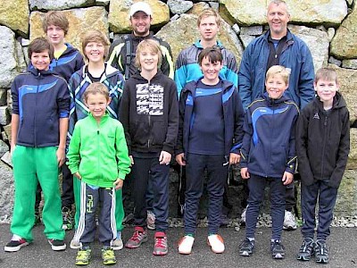 Die Skiskrpinger des K.S.C. beim Trainingskurs in Hinzenbach.