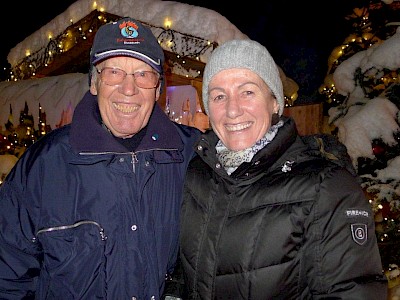 Ski-Legende Fritz Huber mit Gattin Gretl