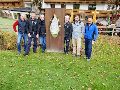 v.l: Seppi Eberl, Manfred Bachmann, Präsident Michael Huber, Georg Hechl, Seppi Jenewein, Toni Ehrensperger