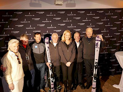 v.l.: Signe Reisch, Hias Leitner, Stephan Eberharter, Ernst Hinterseer, Kathrin Schlechter, Fritz Huber, Hansjörg Schlechter.