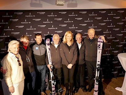 Ski-Präsentation auf der Starthütte