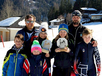 Unsere Kids zeigten bereits tolle Kipptechniken beim BC Slalom in Waidring