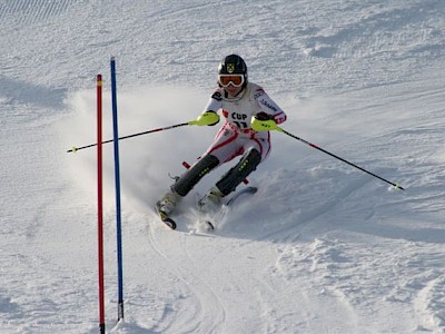 Dajana beim Slalom