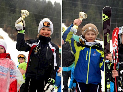 Simona Pöll und Rikard Knezevic siegen beim letzten Bezirkscupbewerb der Kinder