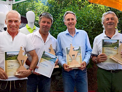 Josef Eberl, Hois Werlberger, Michael Huber, Peter Obernauer - der "Hahnenkamm-Flight"