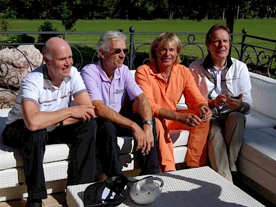 Anders Besseberg (International Biathlon Union), Walter Tresch, Hansi Hinterseer und Sportvermarkter Volker Schmid