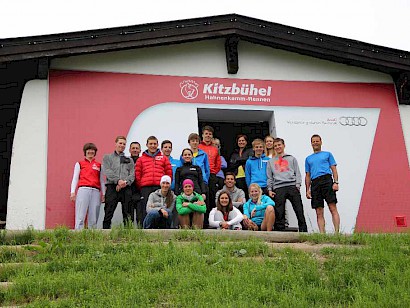 Trainingsgruppe am Hahnenkamm