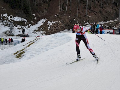 Lisa Hauser im Staffel-Rennen. Bild: Georg Hechl