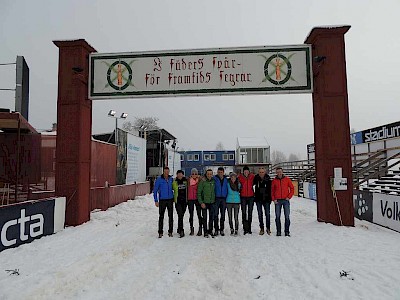 Die K.S.C. Langläufer und ihre Fans im Vasa-Stadion