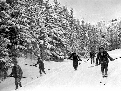 Horn Erstbegehung auf Ski