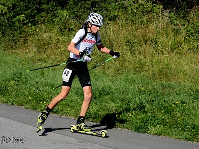 Lukas Kröll beim Sommer-Biathlon