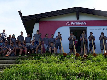 Musikkapelle Lech auf der Streif