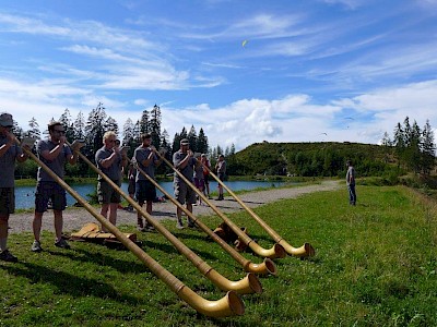 Musikkapelle Lech auf der Streif