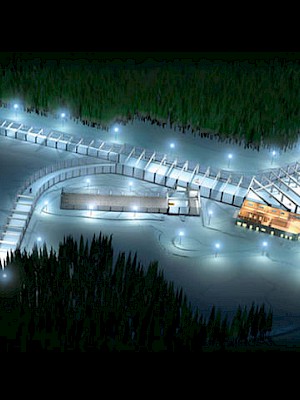 KSC Langläufer trainierten in der Skisporthalle in Oberhof - 