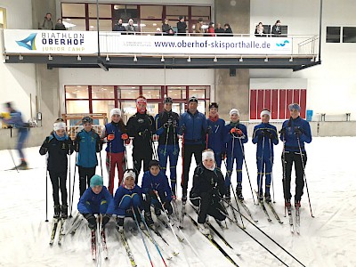 KSC Langläufer trainierten in der Skisporthalle in Oberhof