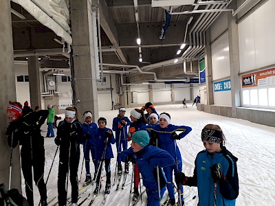 KSC Langläufer trainierten in der Skisporthalle in Oberhof