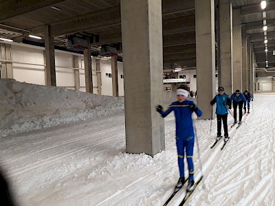 KSC Langläufer trainierten in der Skisporthalle in Oberhof