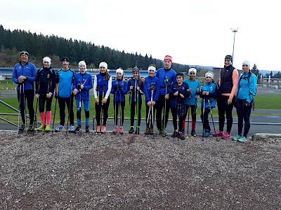 KSC Langläufer trainierten in der Skisporthalle in Oberhof