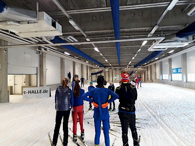 KSC Langläufer trainierten in der Skisporthalle in Oberhof