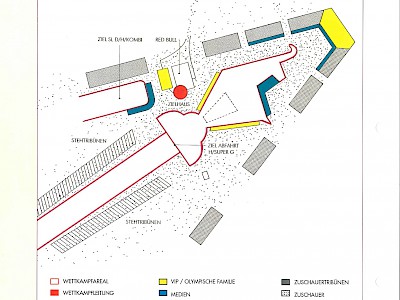 Plan aus dem Bewerbungsbuch für die olympischen Spiele 2006. Foto: © KSC