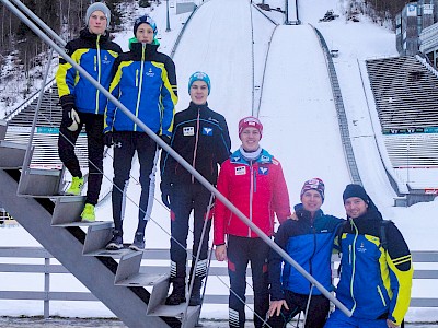 Von links: Sebastian Horngacher, Xaver Aigner, Patrick Kogler, Max Lienher, Fred Müller und Seppi Jenewein.