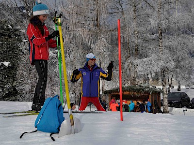 Gemeinsames Bezirkstraining der Langläufer auf der Sportloipe