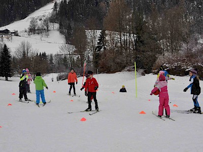 Gemeinsames Bezirkstraining der Langläufer auf der Sportloipe