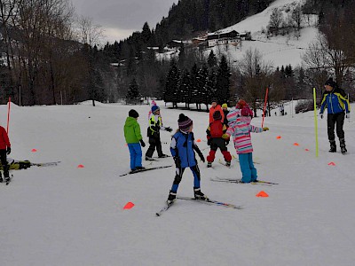 Gemeinsames Bezirkstraining der Langläufer auf der Sportloipe