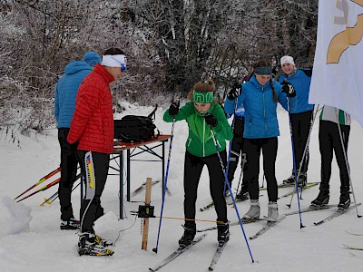 Gemeinsames Bezirkstraining der Langläufer auf der Sportloipe