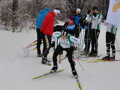 Gemeinsames Bezirkstraining der Langläufer auf der Sportloipe