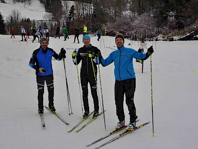 Gemeinsames Bezirkstraining der Langläufer auf der Sportloipe