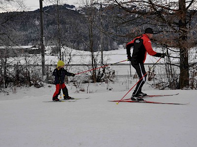 Gemeinsames Bezirkstraining der Langläufer auf der Sportloipe