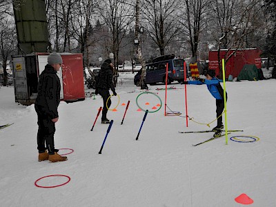 Gemeinsames Bezirkstraining der Langläufer auf der Sportloipe