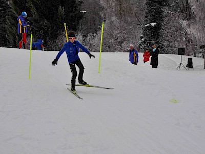 Gemeinsames Bezirkstraining der Langläufer auf der Sportloipe