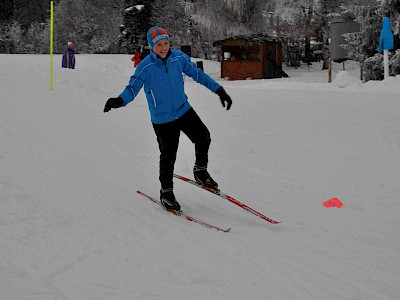 Gemeinsames Bezirkstraining der Langläufer auf der Sportloipe