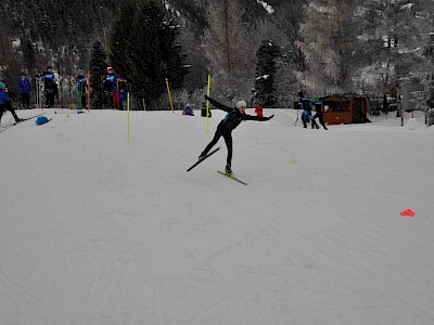 Gemeinsames Bezirkstraining der Langläufer auf der Sportloipe