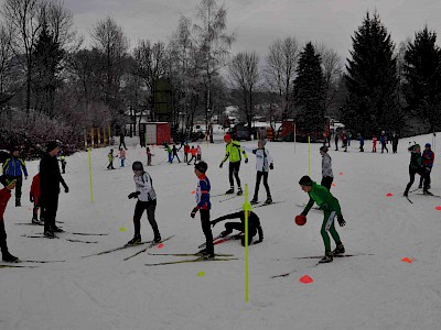 Gemeinsames Bezirkstraining der Langläufer auf der Sportloipe