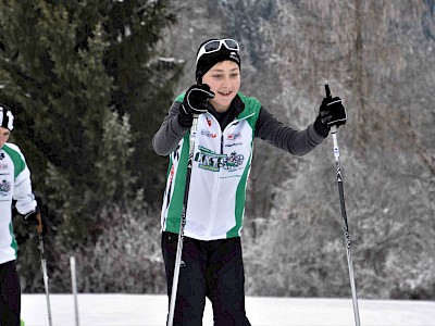 Gemeinsames Bezirkstraining der Langläufer auf der Sportloipe