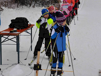 Gemeinsames Bezirkstraining der Langläufer auf der Sportloipe