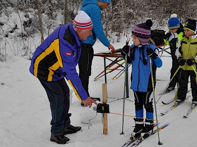 Gemeinsames Bezirkstraining der Langläufer auf der Sportloipe