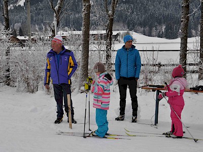 Gemeinsames Bezirkstraining der Langläufer auf der Sportloipe