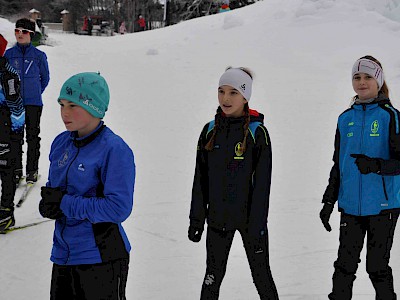 Gemeinsames Bezirkstraining der Langläufer auf der Sportloipe