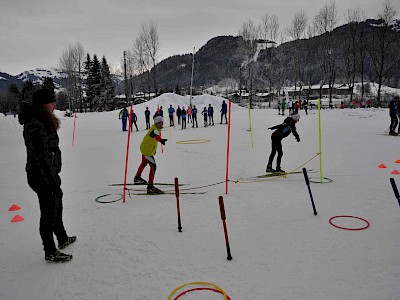 Gemeinsames Bezirkstraining der Langläufer auf der Sportloipe