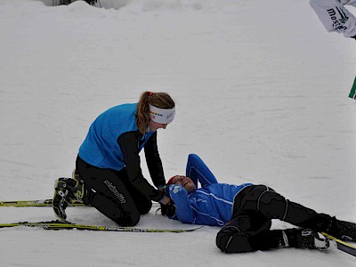 Gemeinsames Bezirkstraining der Langläufer auf der Sportloipe