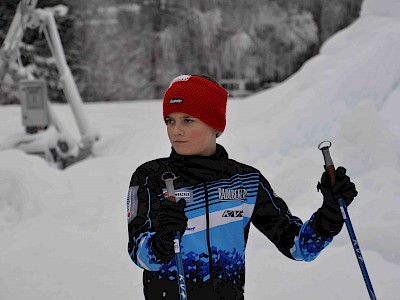 Gemeinsames Bezirkstraining der Langläufer auf der Sportloipe