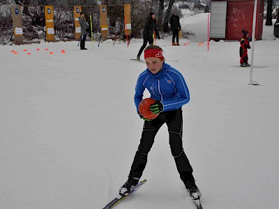 Gemeinsames Bezirkstraining der Langläufer auf der Sportloipe