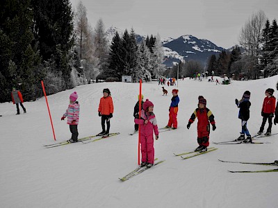 Gemeinsames Bezirkstraining der Langläufer auf der Sportloipe