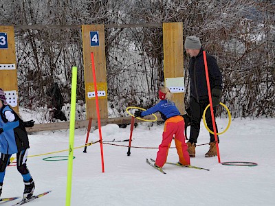 Gemeinsames Bezirkstraining der Langläufer auf der Sportloipe