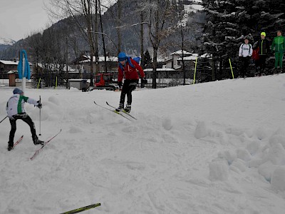 Gemeinsames Bezirkstraining der Langläufer auf der Sportloipe